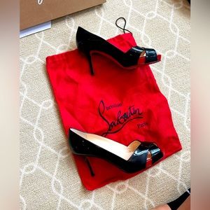 Christian Louboutin Patten leather pumps